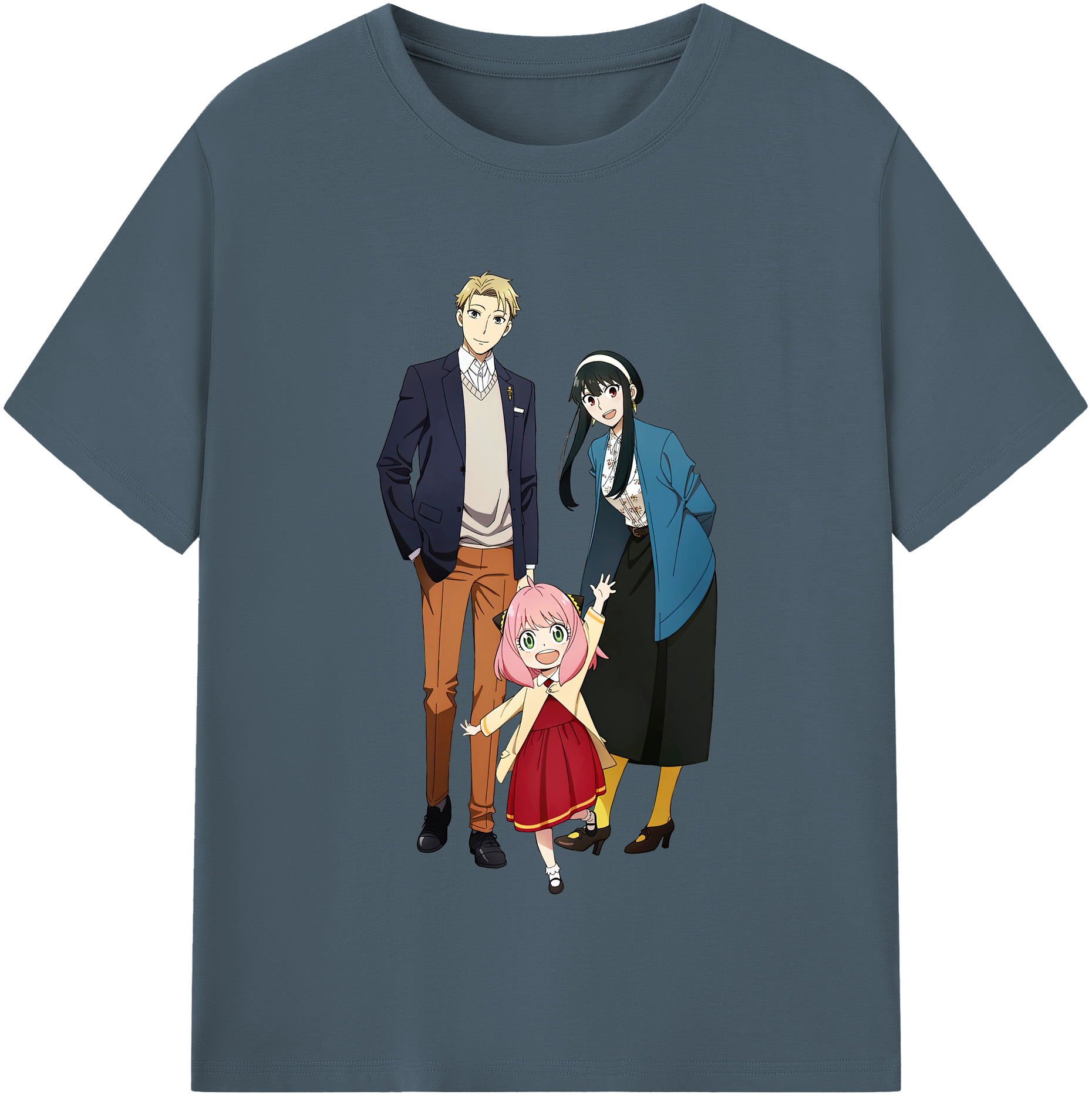 （画像用） SPY×FAMILY间谍家家酒 綿100％半袖Tシャツ（フロントプリント）